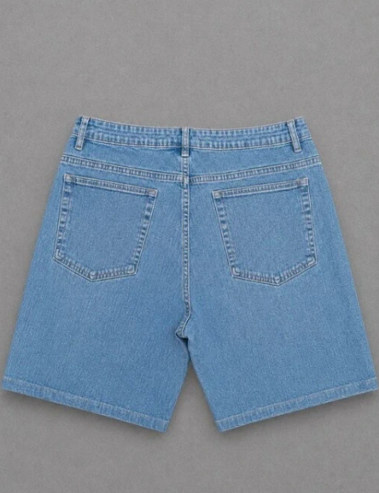 Lee Riveted ultimate 5 blue denim shorts 34"