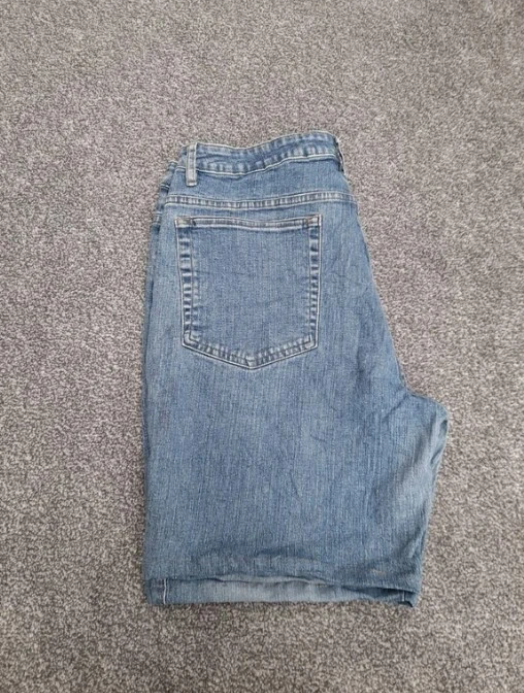 Lee Riveted ultimate 5 blue denim shorts 34" image 4