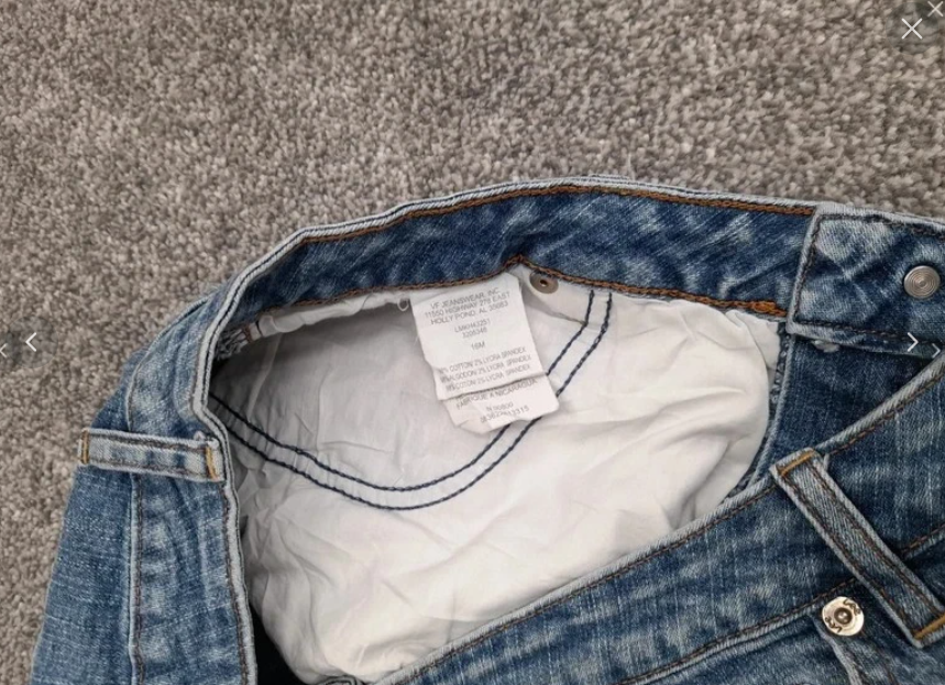 Lee Riveted ultimate 5 blue denim shorts 34" image 7