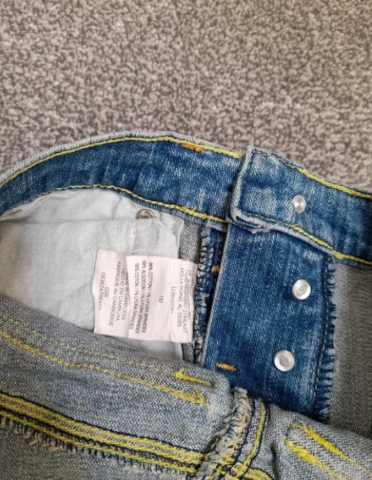 Lee Light Blue Denim Shorts Embroidered Pockets 27" image 3