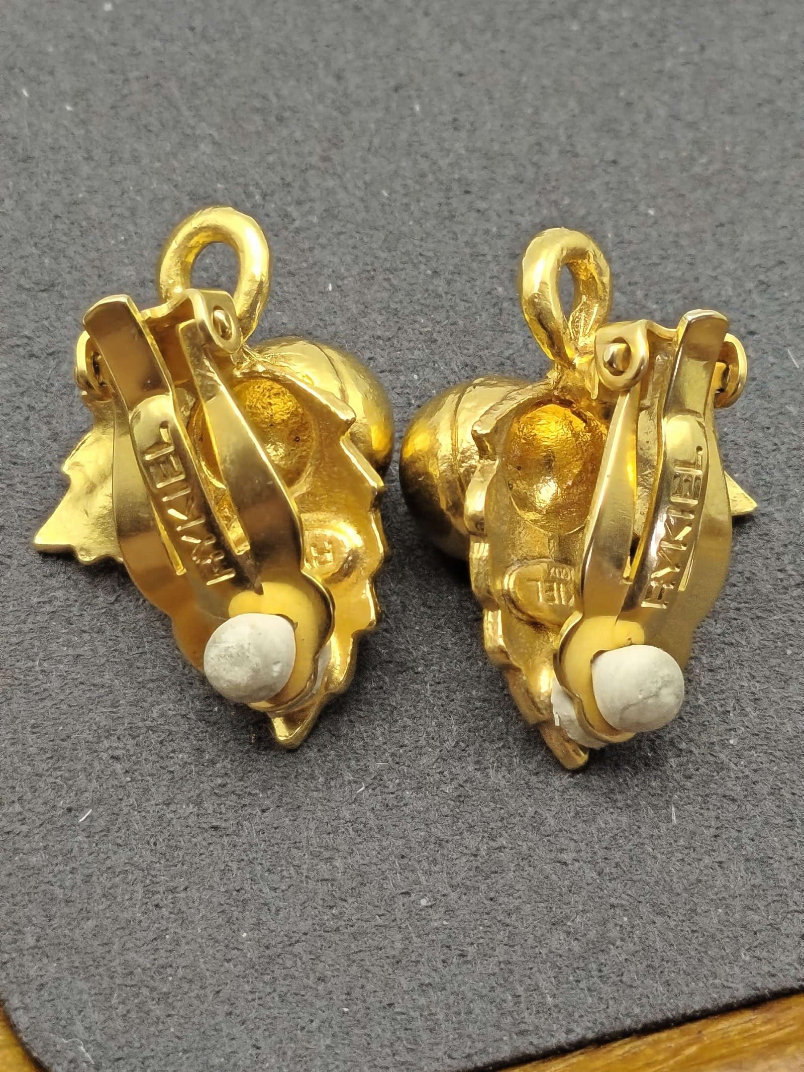 Rykiel Women Gold Leaf Clip-On Earrings image 7