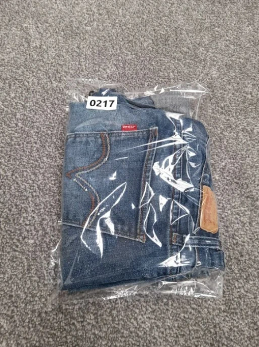 Blue Levi's Red Tab denim shorts 529 Curvy Boot 30" image 7