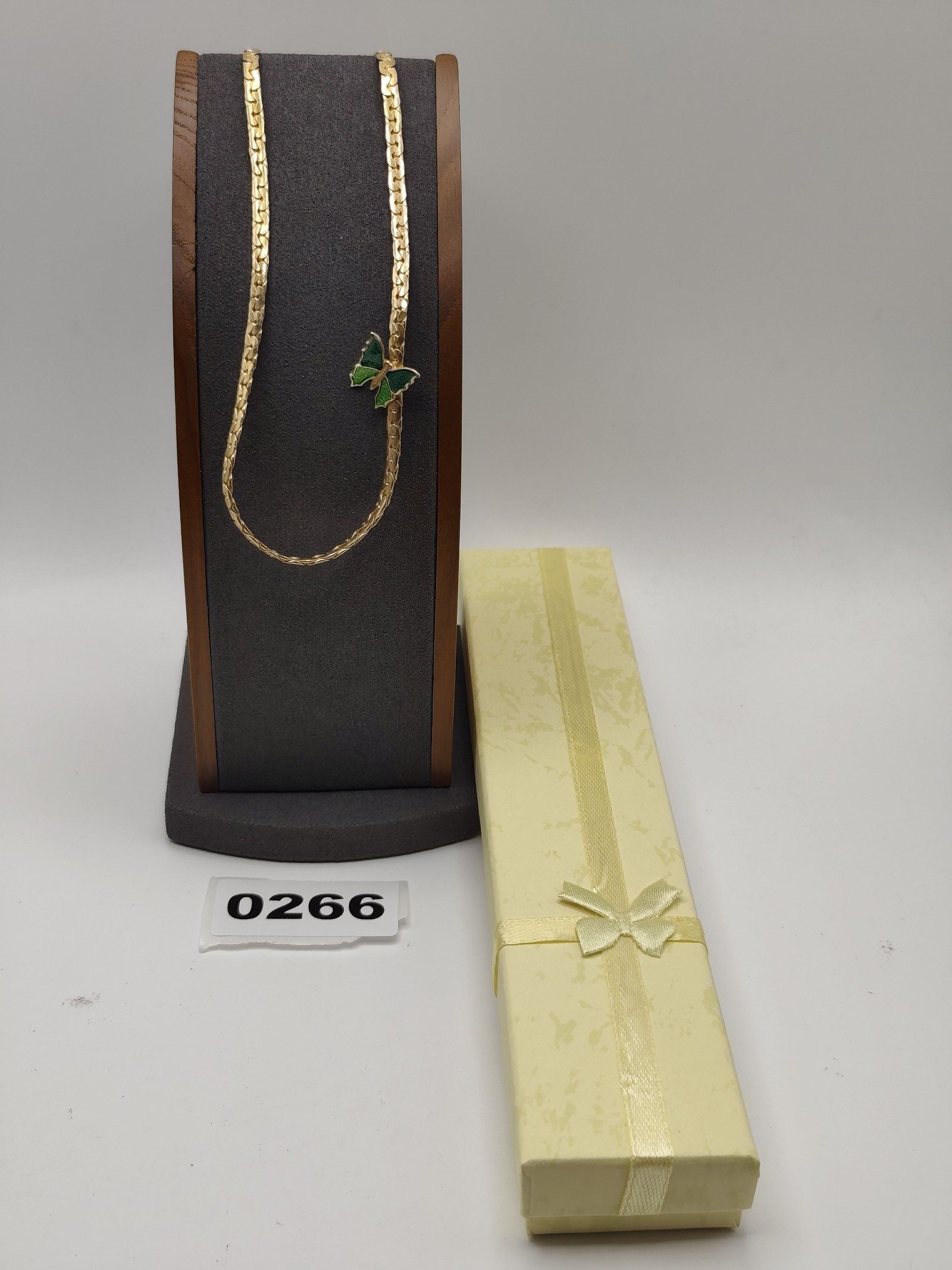 Cayon Women Gold Tone Green Butterfly Pendant Necklace Other