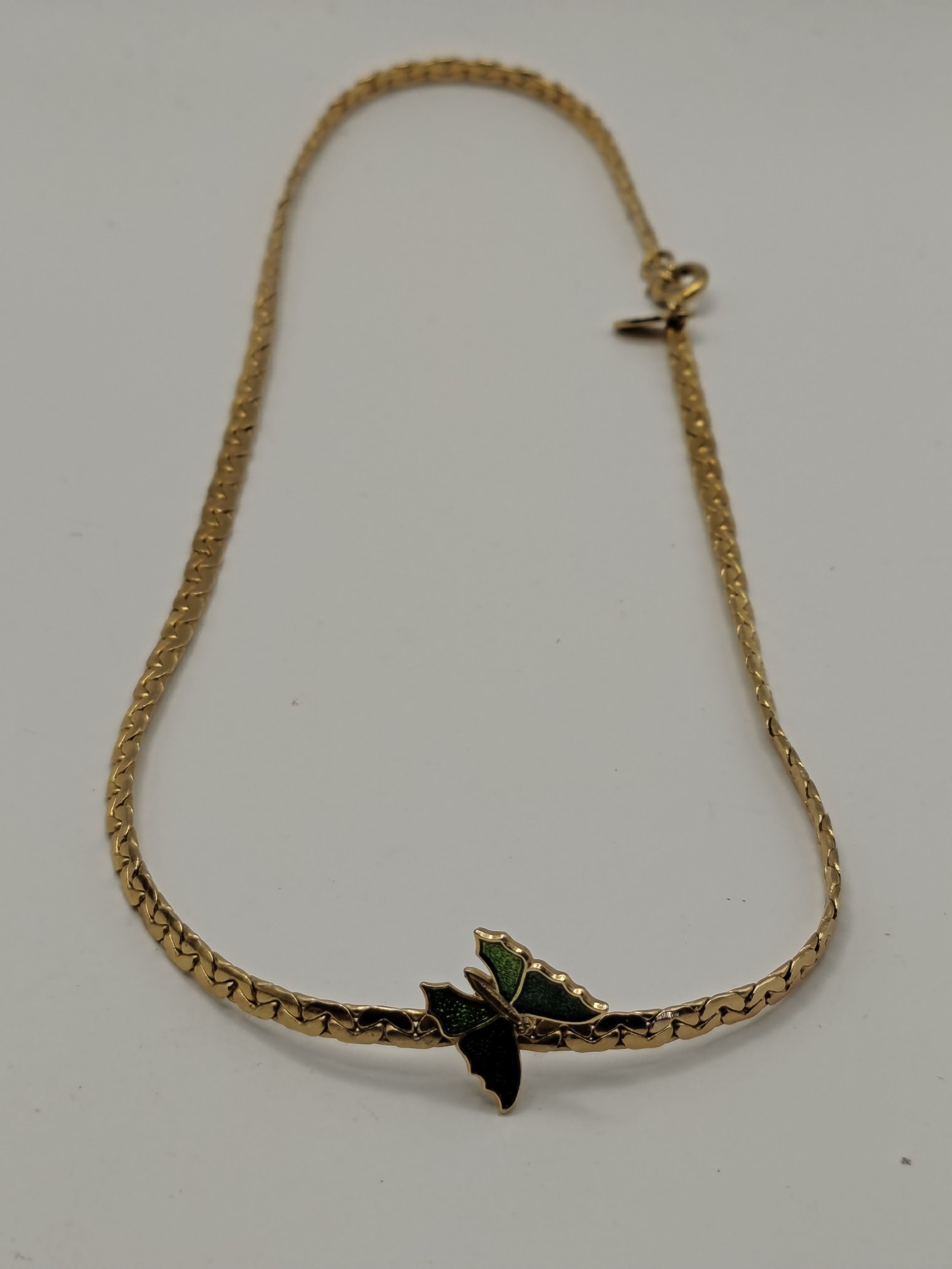 Cayon Women Gold Tone Green Butterfly Pendant Necklace Other image 7