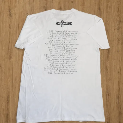 Red Scare White Brendan Kelly & Sam Russo Graphic T-Shirt Chest 20 in image 2
