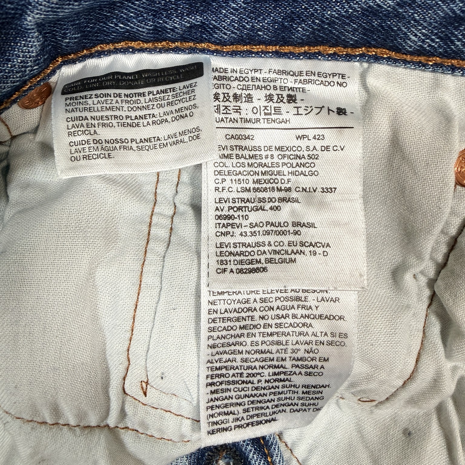 Levi’s 501 Original Men’s Blue Jeans W38 L30 image 9