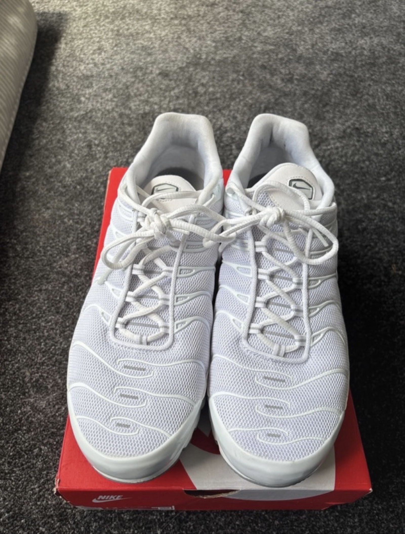 Nike White Air Max Plus TN US 12 Men's