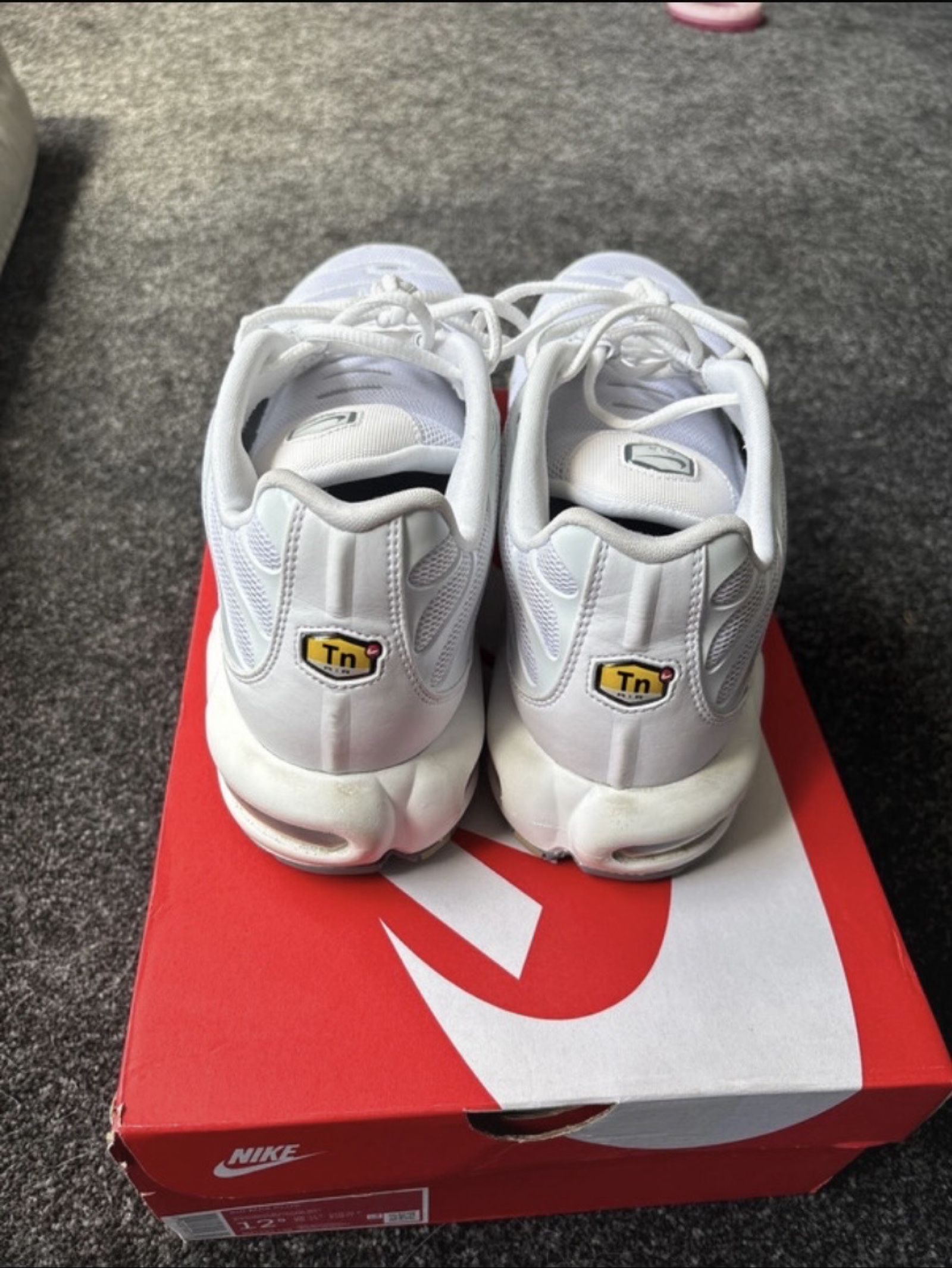 Nike White Air Max Plus TN US 12 Men's image 2