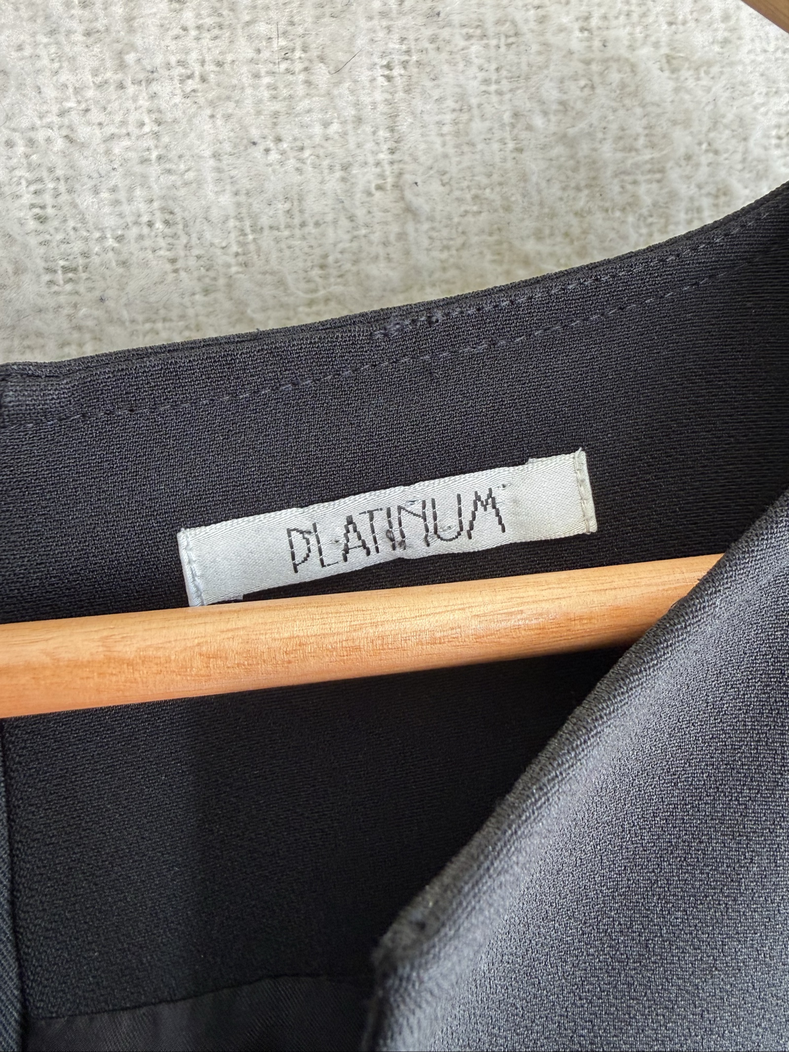 Platinum Black Sleeveless Sheath Dress UK 12 Classic Office Dress image 3