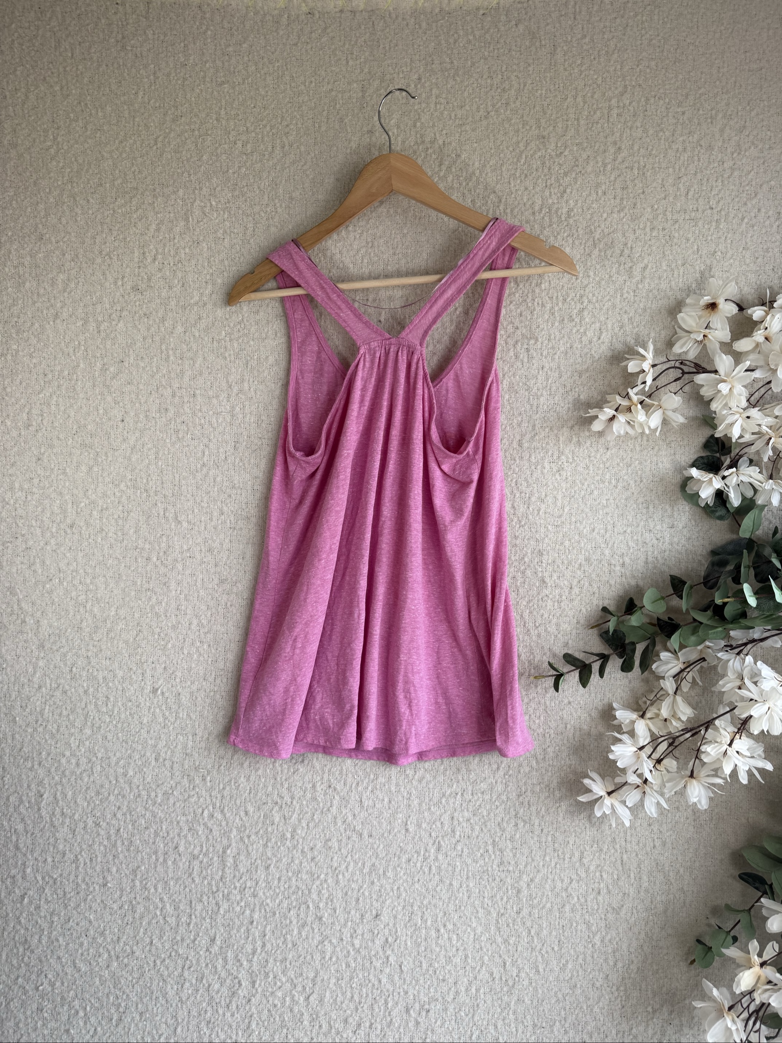Tu Pink Peace & Love Racerback Vest Top UK 14 Casual Summer Graphic image 5