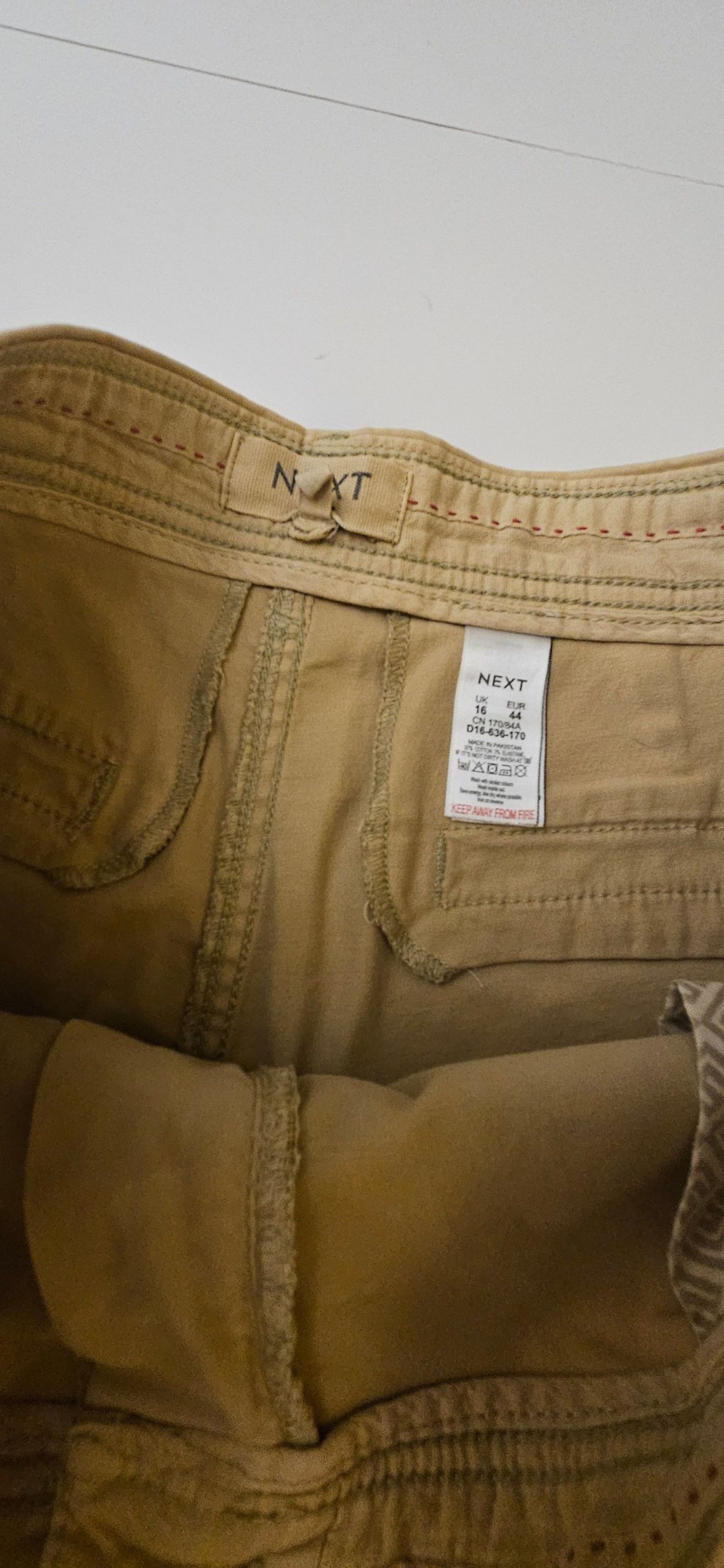 Next Beige Casual Shorts UK 16 Women's image 3