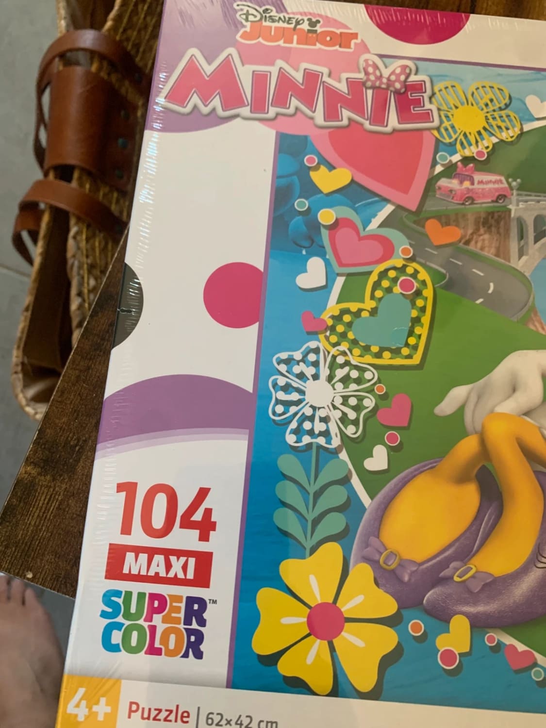 Clementoni Disney Minnie Mouse Puzzle 104 pièces Maxi Super Color 62x42 cm image 2