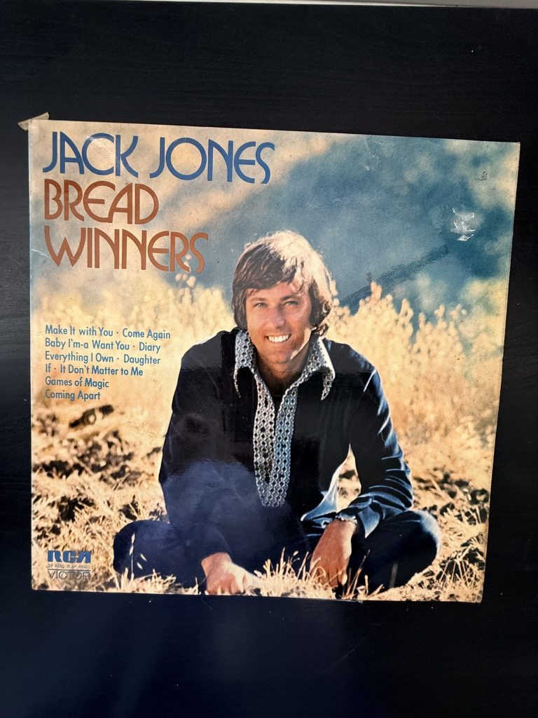 Jack Jones Bread Winners Vinyl LP Album Vintage 1972