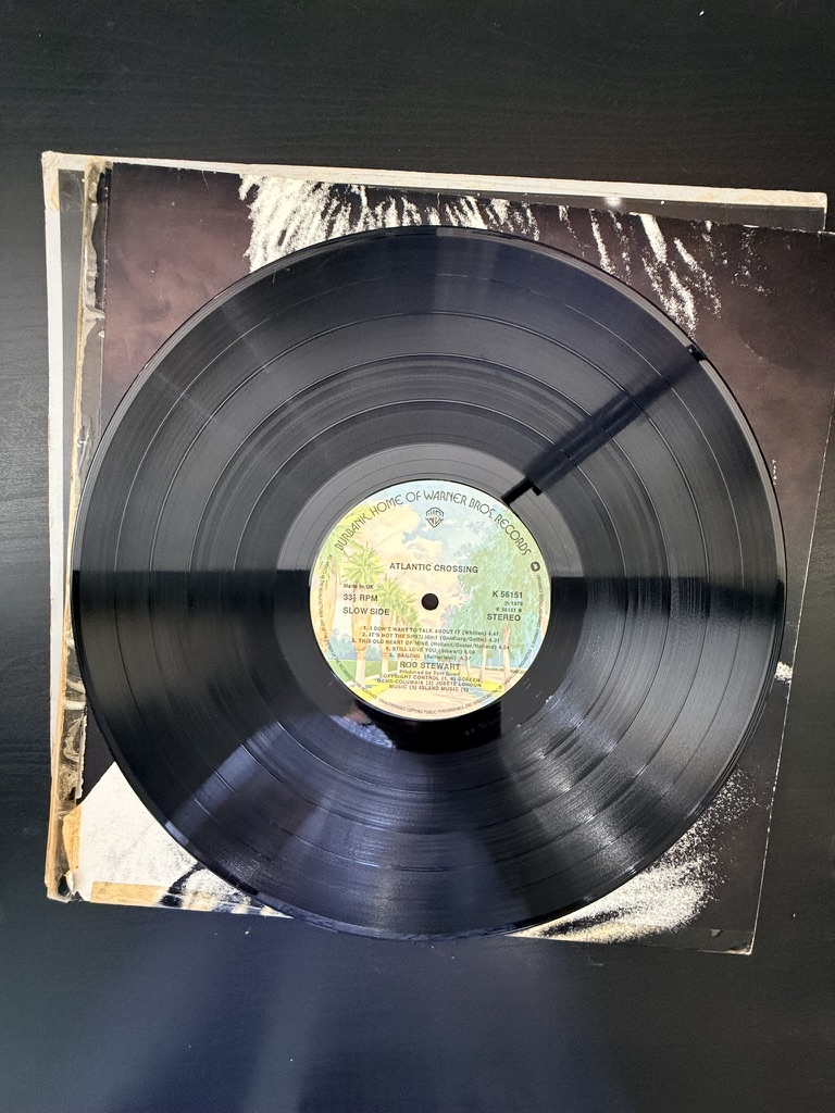 Rod Stewart Atlantic Crossing Vinyl LP Record Used Good image 3