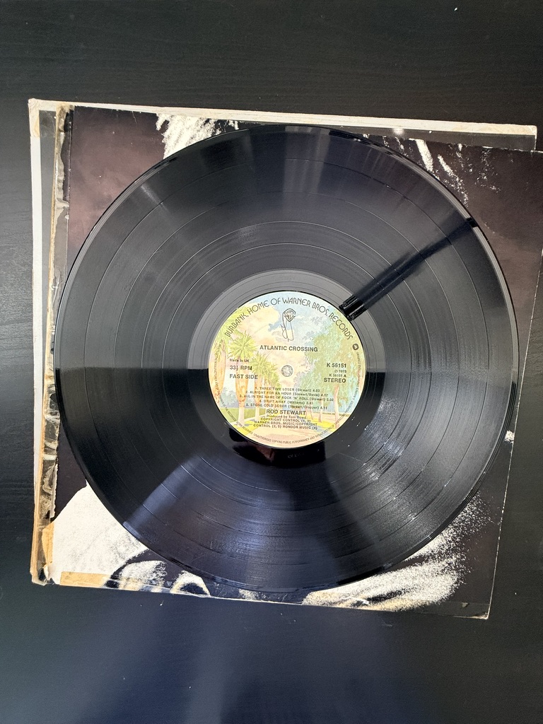 Rod Stewart Atlantic Crossing Vinyl LP Record Used Good image 4