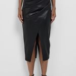 Sheike Sz 10 Gotham faux leather skirt BNWT