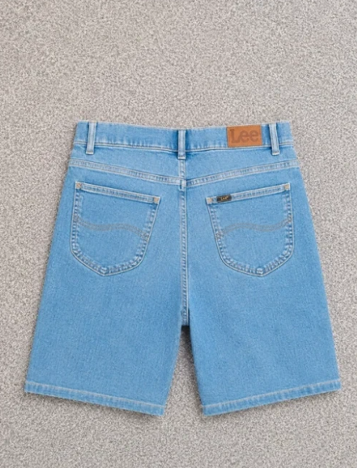 Lee Slim Fit Boot Cut High Rise Denim Shorts 30"