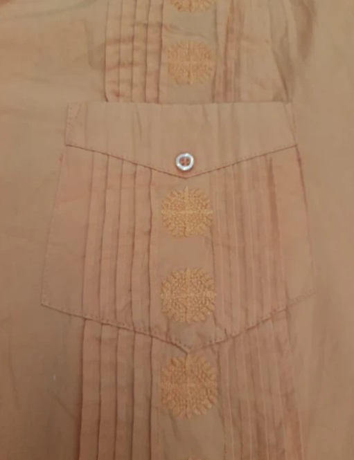 KS Island Orange Short Sleeve Shirt Embroidered 4XL image 4