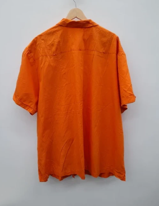 KS Island Orange Short Sleeve Shirt Embroidered 4XL image 5