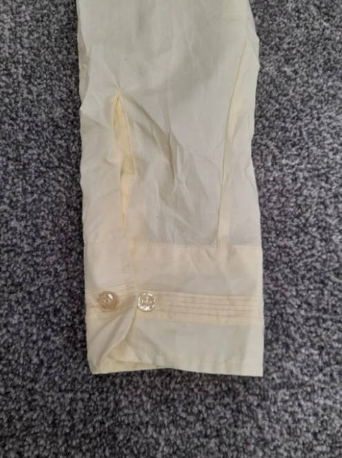 Silvano Yellow Embroidered Casual Shirt Large image 6