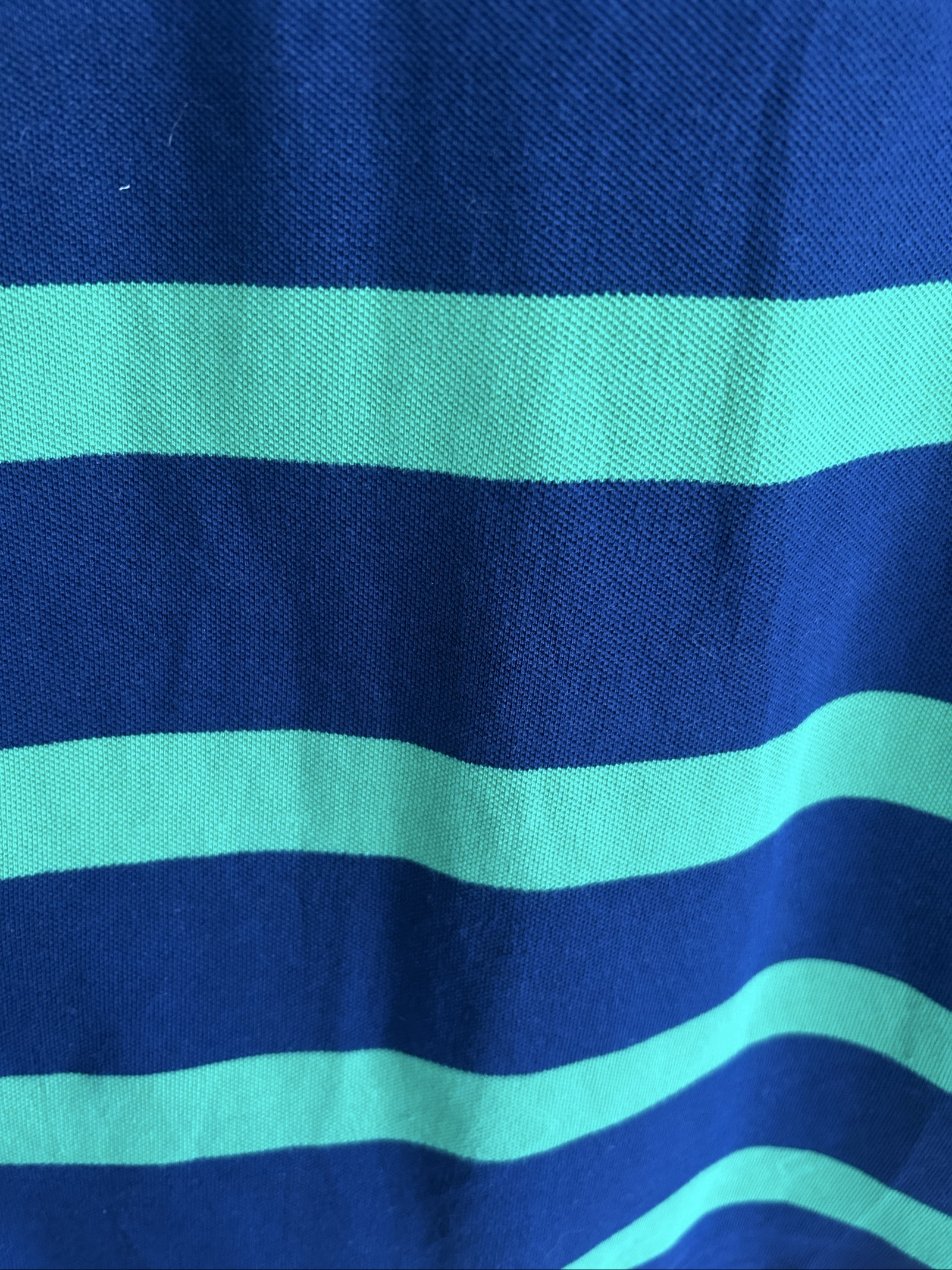 Polo Ralph Lauren Boys Navy & Green Striped Cotton Polo Shirt Large image 10