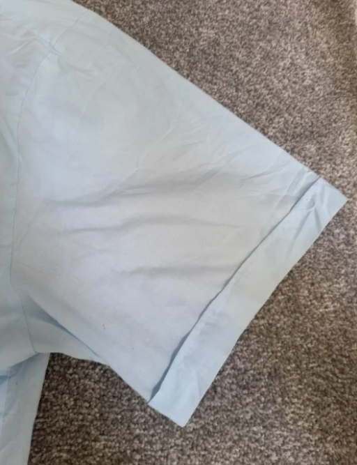 Omega Light Blue Embroidered Cuban Shirt 2X image 3