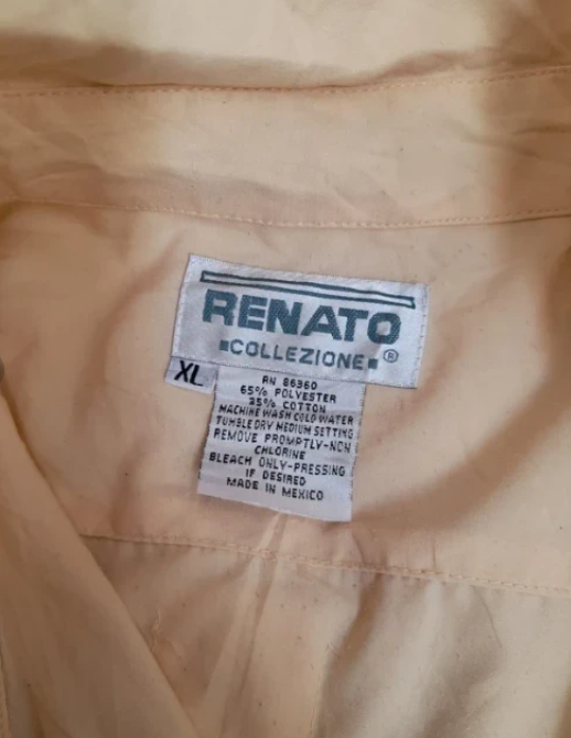 Renato Collezione Beige & Brown Short Sleeve Shirt XL image 2
