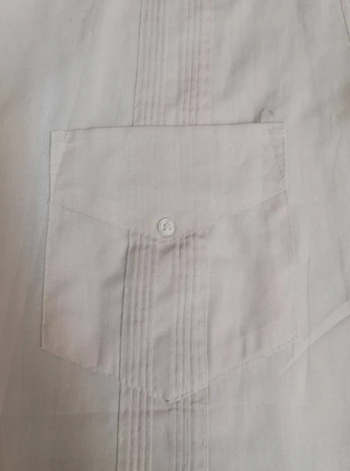 Numani Beige Cotton Short Sleeve Shirt Medium image 2