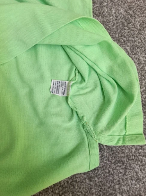 Polo Ralph Lauren cotton mesh polo shirt ,lime green,L image 7