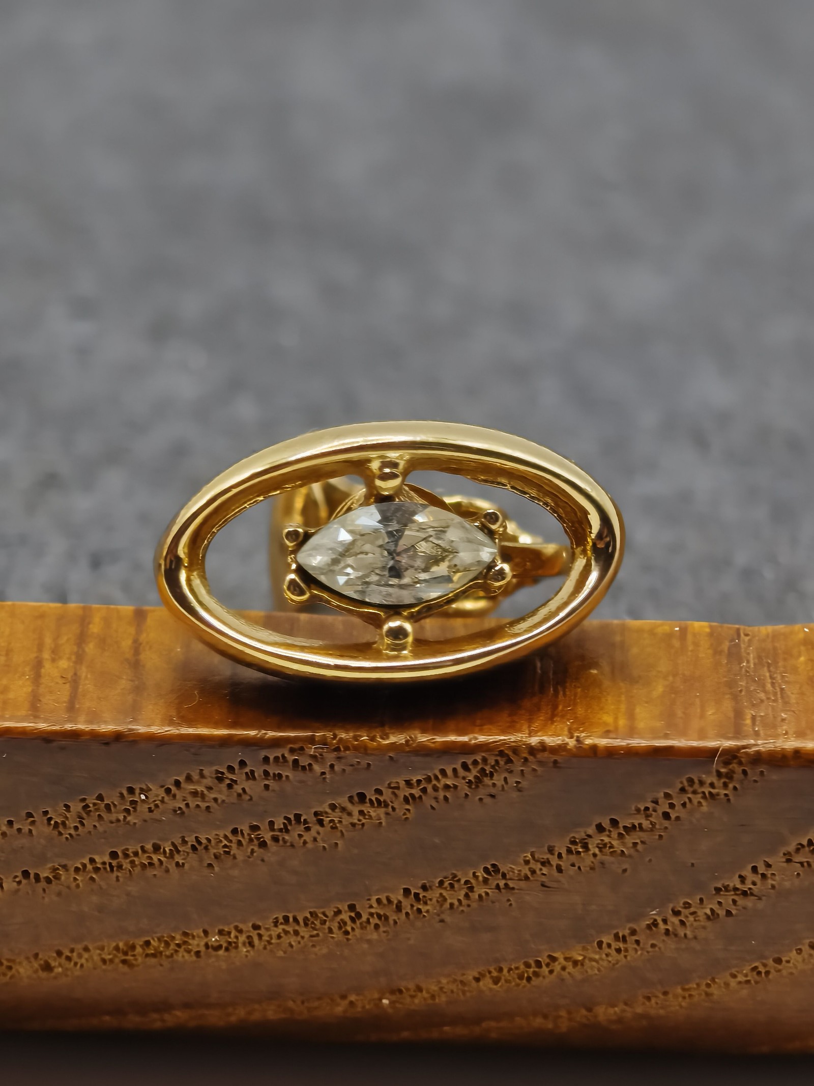 Grosse Gold Tone & Clear Crystal Oval Clip-On Earrings image 9