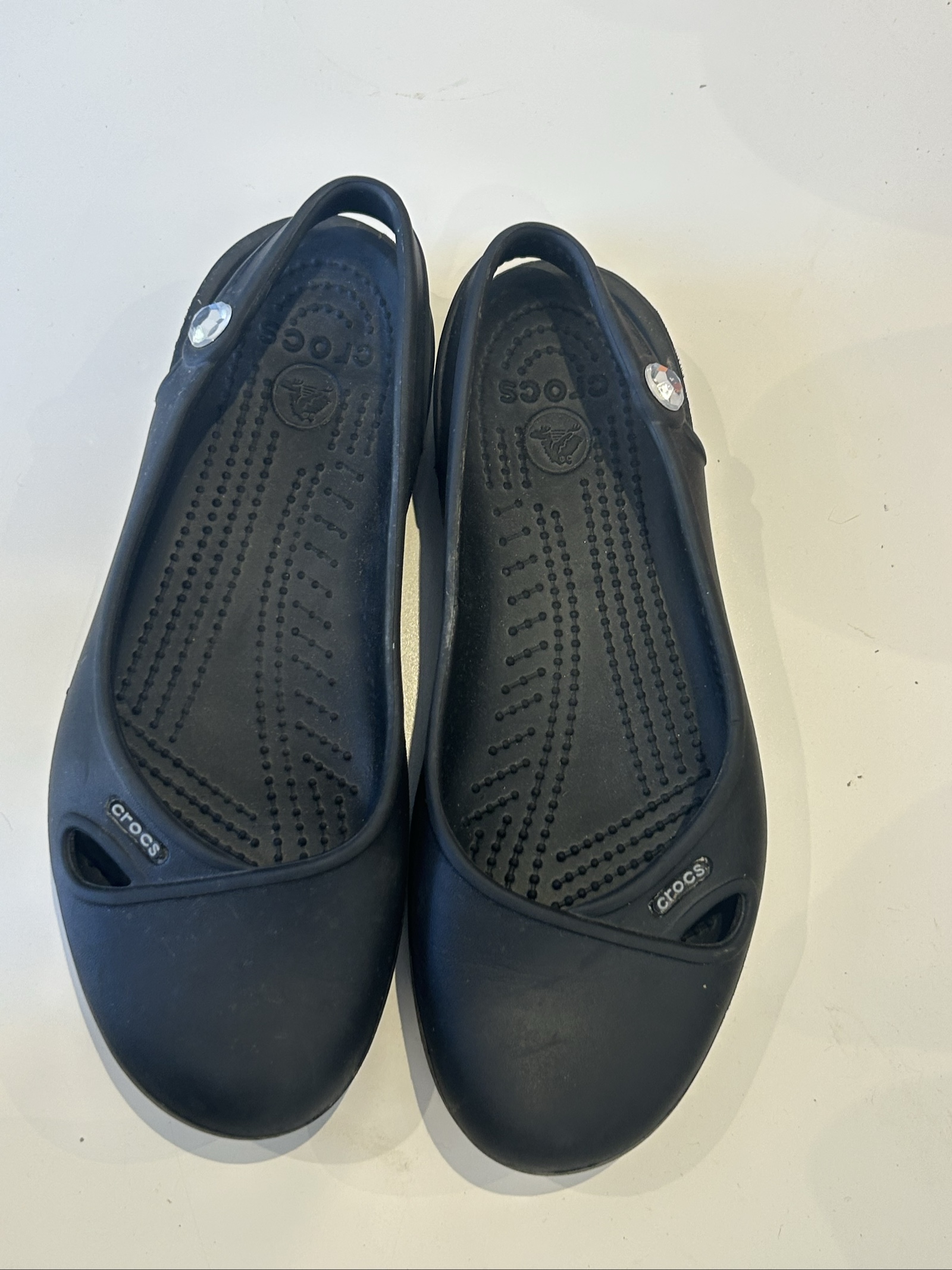 Crocs Black Classic Mary Jane W7 Comfortable Slip-On Shoes