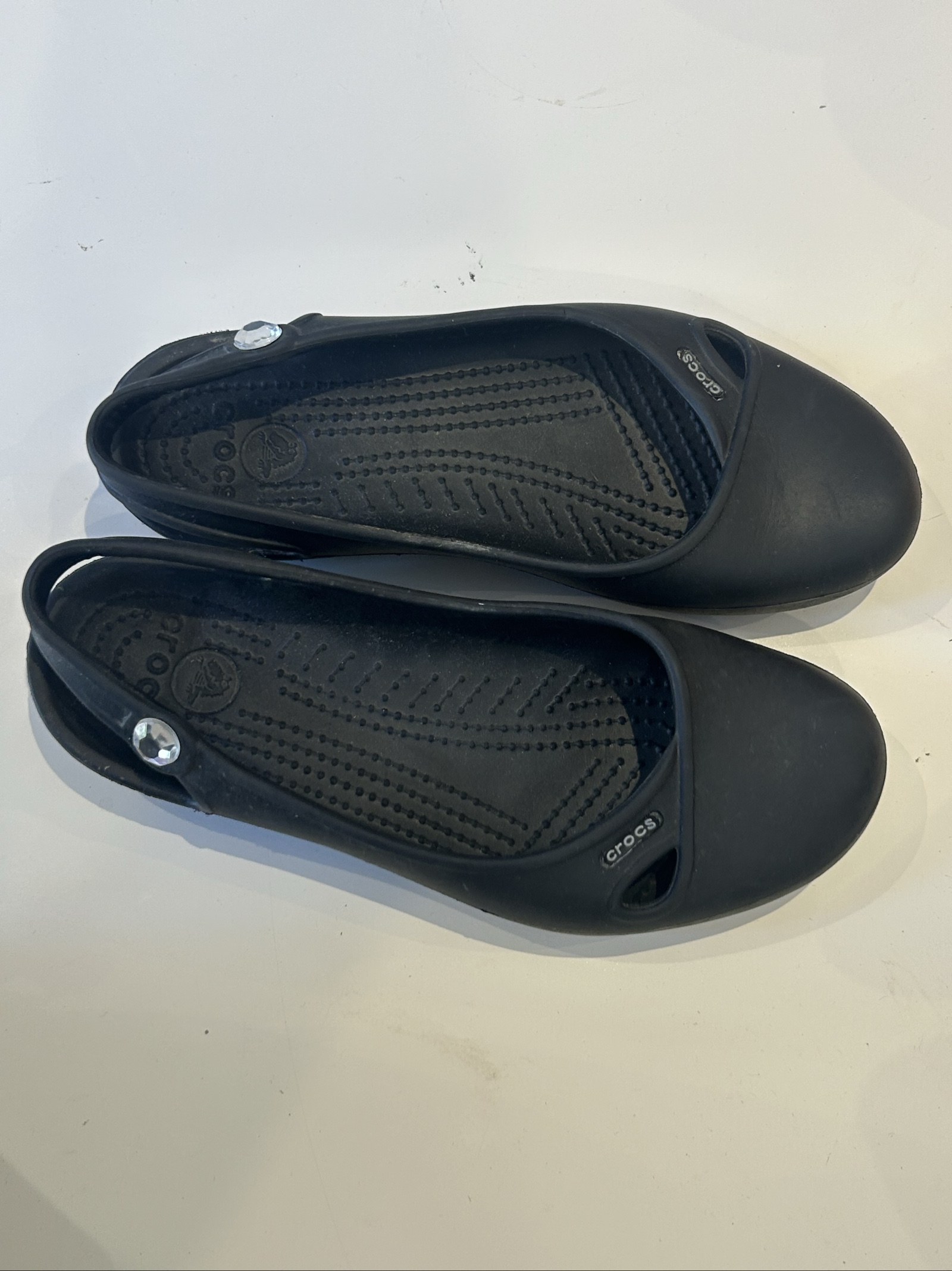 Crocs Black Classic Mary Jane W7 Comfortable Slip-On Shoes image 2
