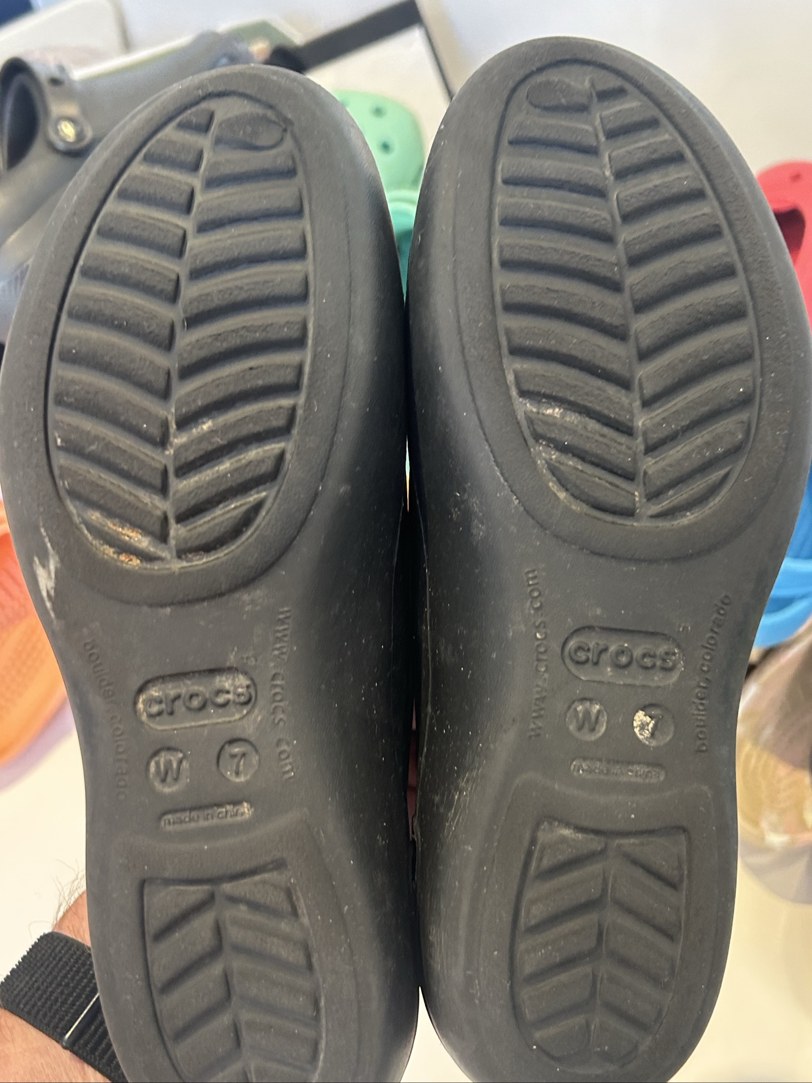 Crocs Black Classic Mary Jane W7 Comfortable Slip-On Shoes image 3