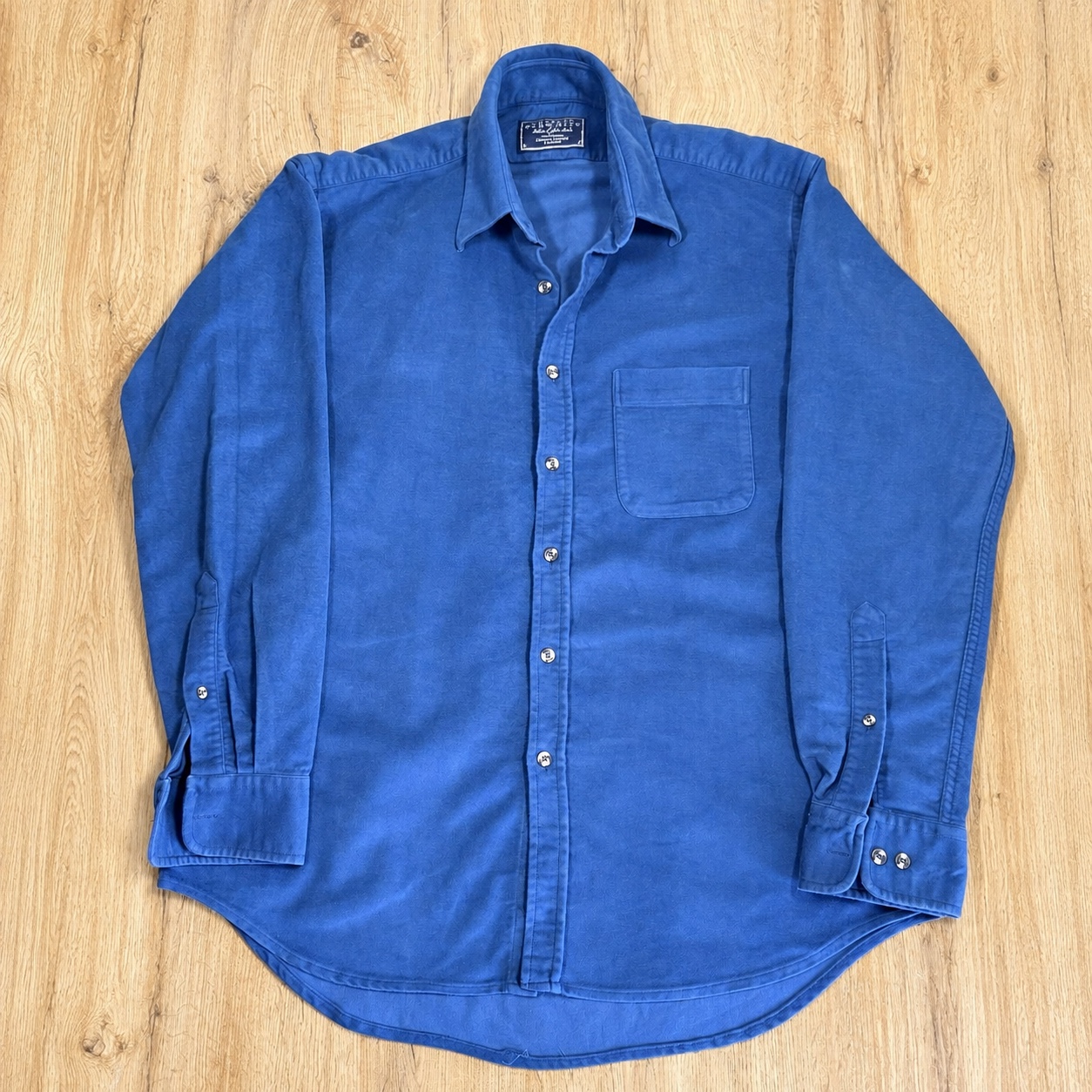 Charles Tyrwhitt Overshirt Shacket Men's L Cobalt Blue Heavy Cotton