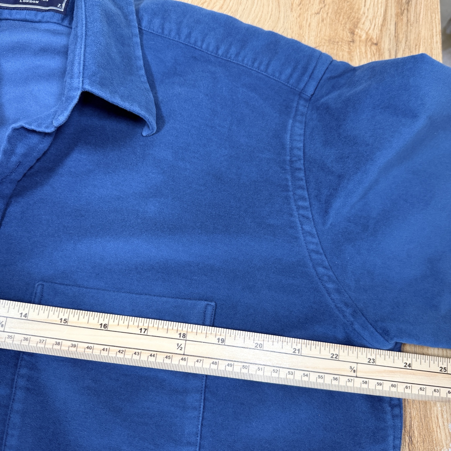 Charles Tyrwhitt Overshirt Shacket Men's L Cobalt Blue Heavy Cotton image 4