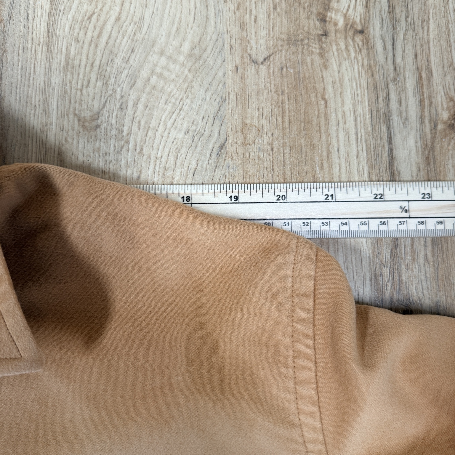 Charles Tyrwhitt Heavy Cotton Overshirt Men's L Tan Brushed Shacket image 6