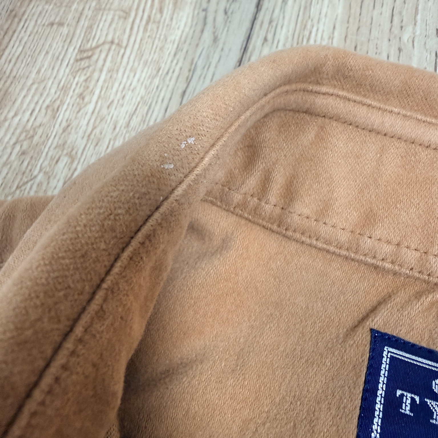 Charles Tyrwhitt Heavy Cotton Overshirt Men's L Tan Brushed Shacket image 8