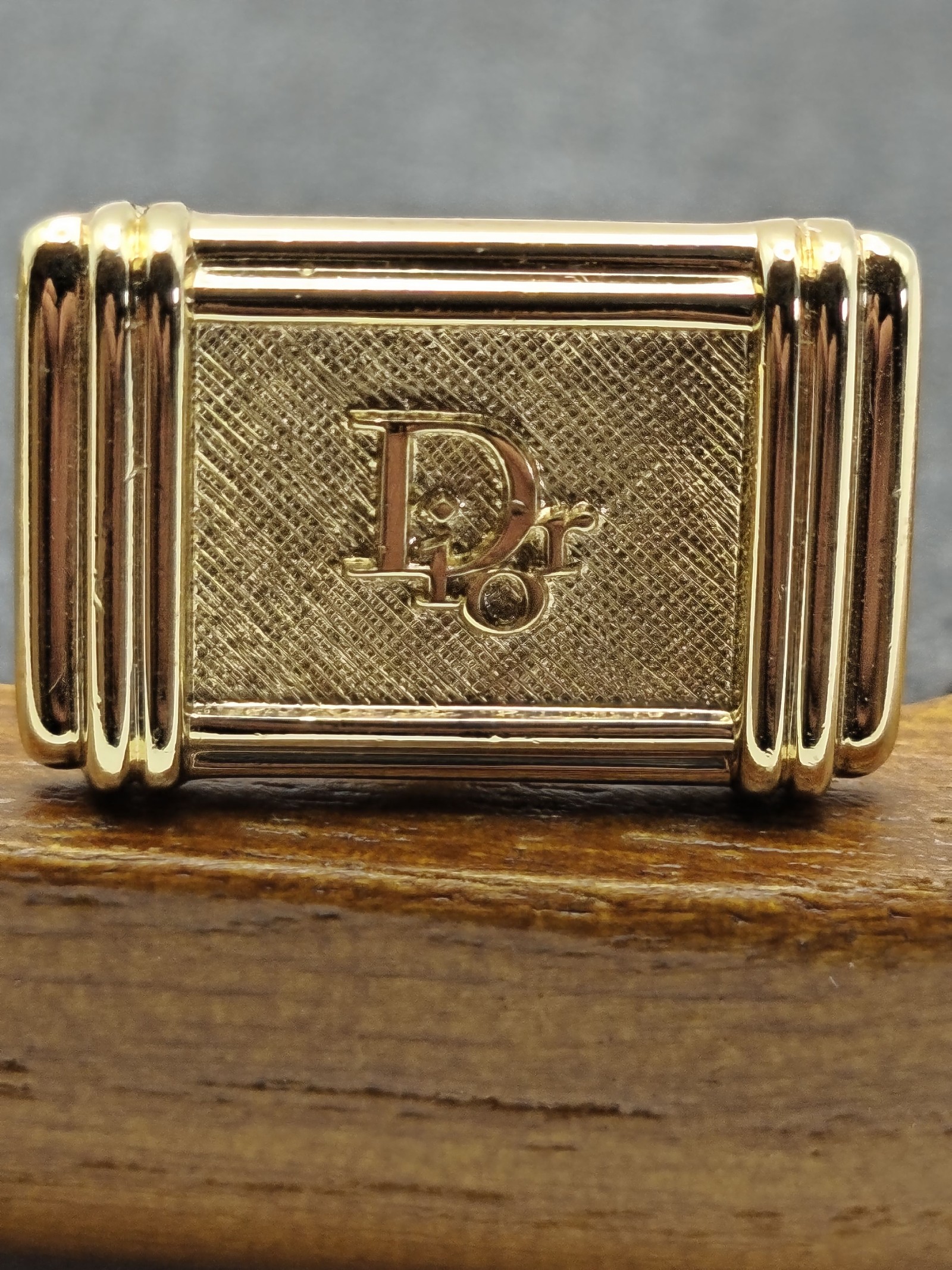 Christian Dior Gold Tone Tie Clip & Cufflinks Set Men's Other image 5