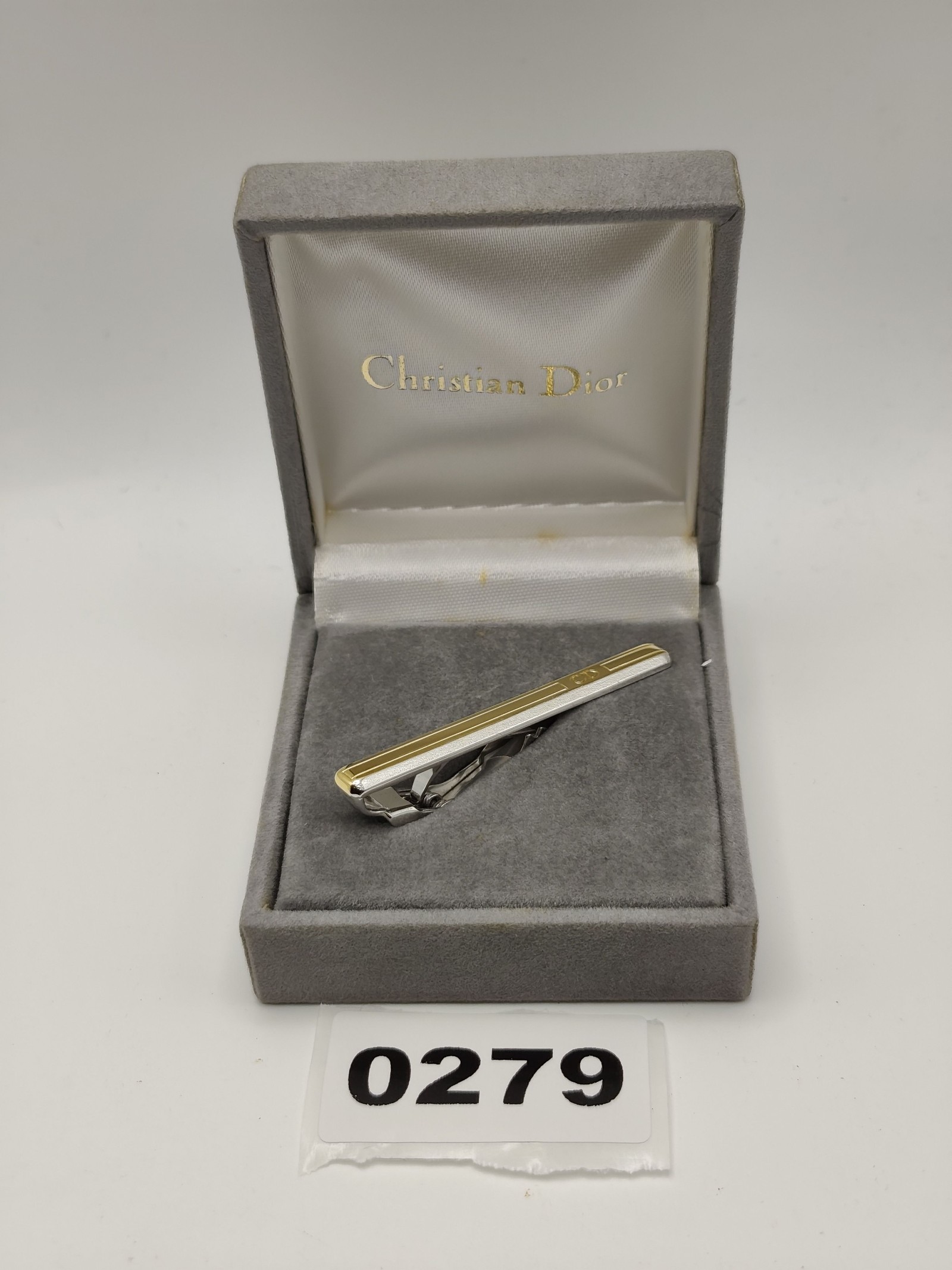 Christian Dior Gold & Silver Tone Tie Clip Men Other
