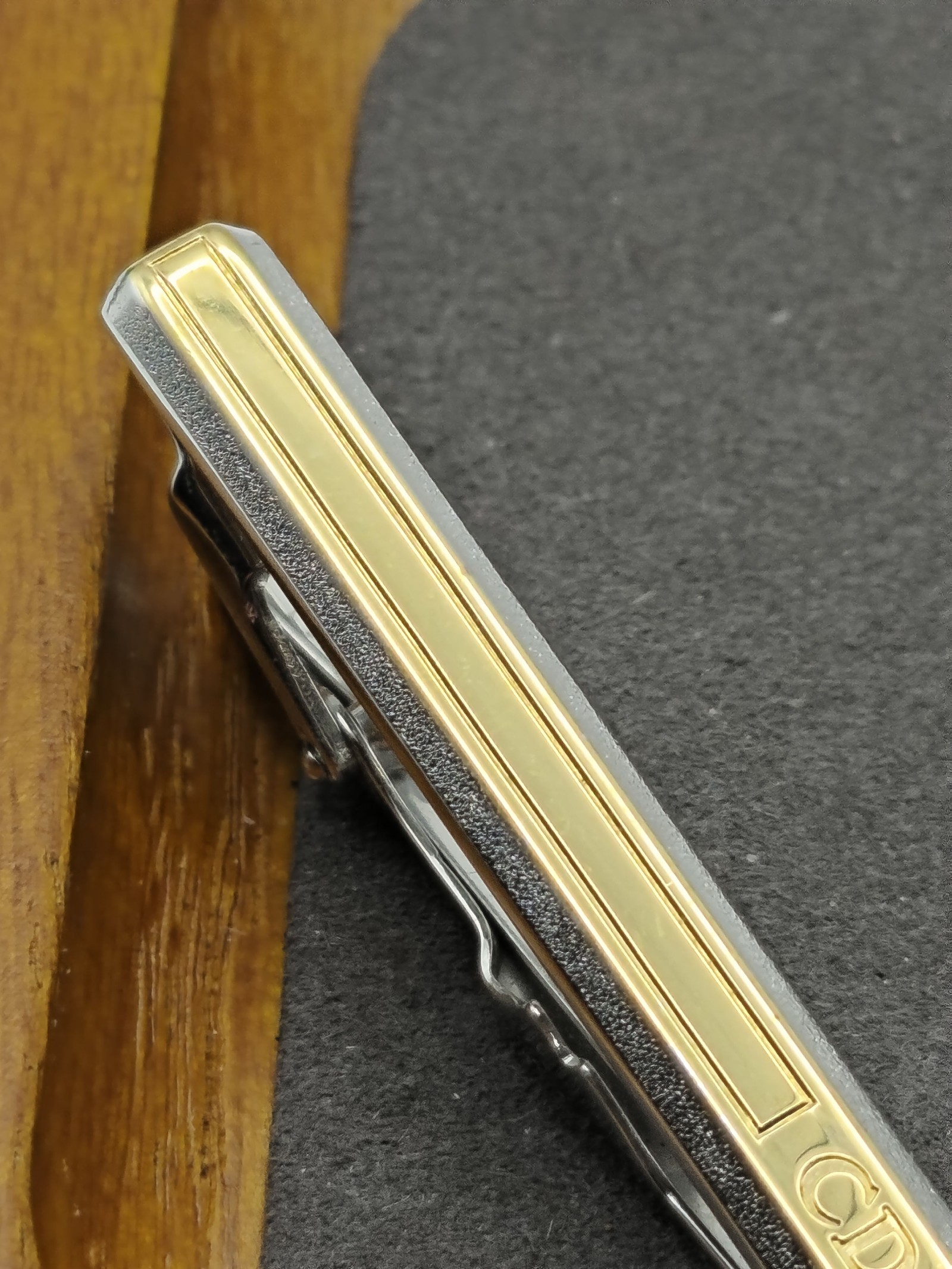 Christian Dior Gold & Silver Tone Tie Clip Men Other image 6