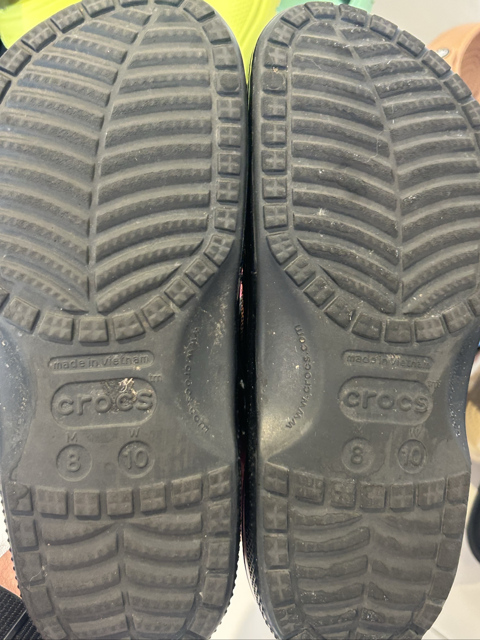 Crocs Black Clog M8 W10 Lightweight Casual Shoes image 3