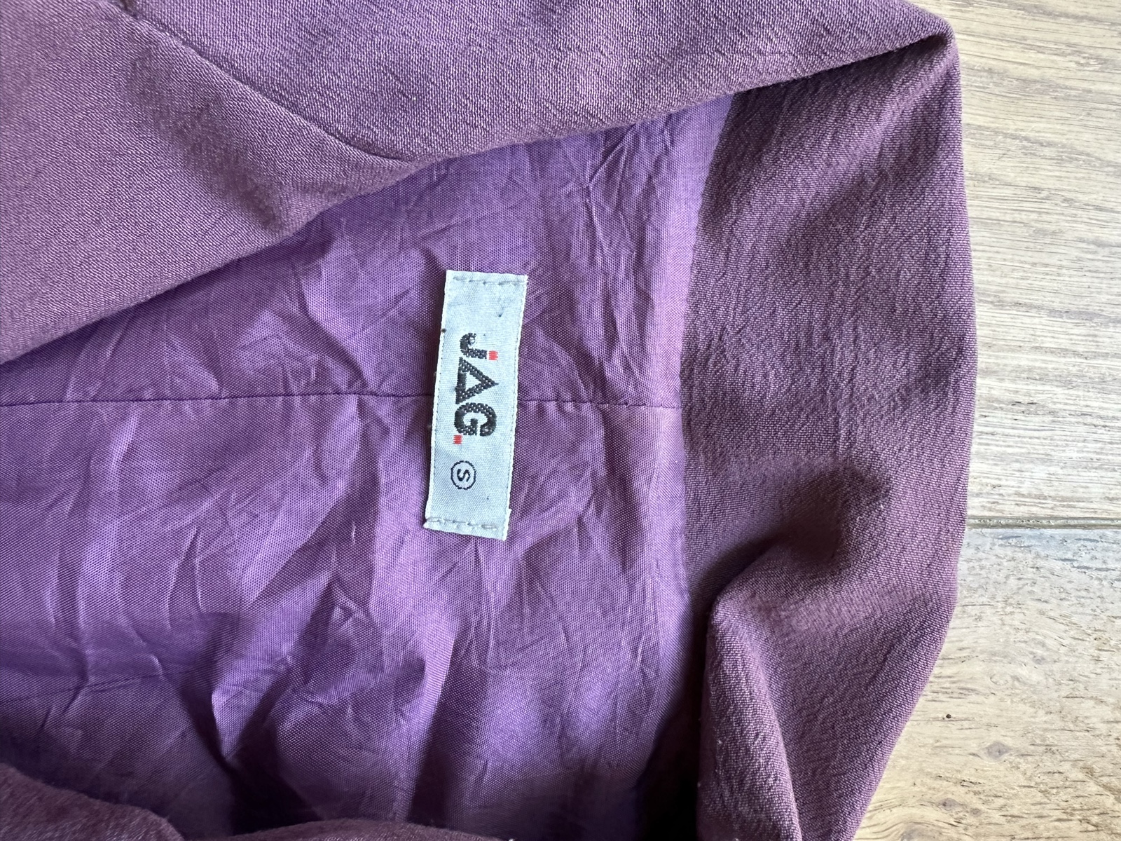 JAG Women Purple Sleeveless Buttoned Blazer Small image 5