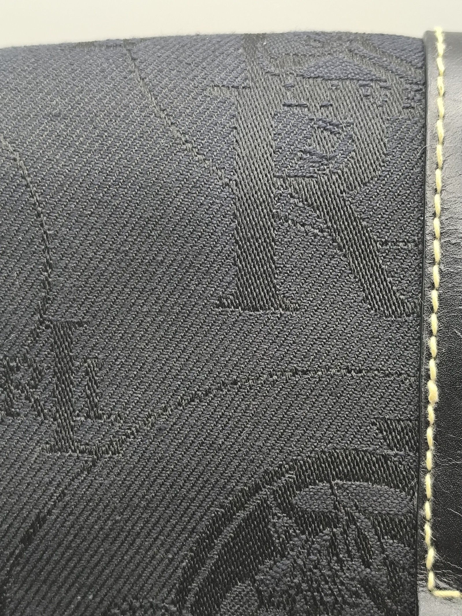 Ralph Lauren Women's Black Embossed Logo Leather Trim Crossbody Bag image 8
