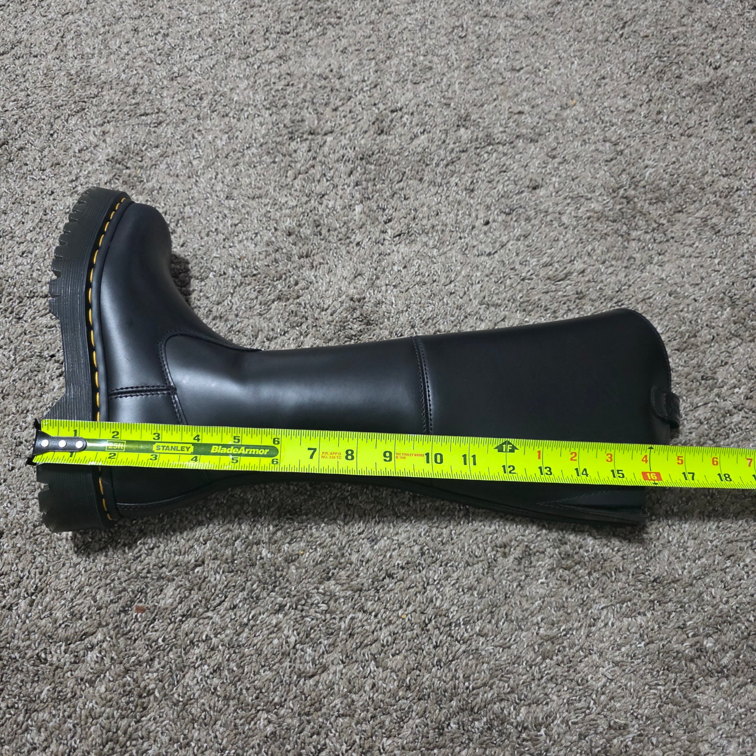 Dr. Martens Amaayah Hi Women's Size 6 Black 31947001 Leather Knee High Boots image 3