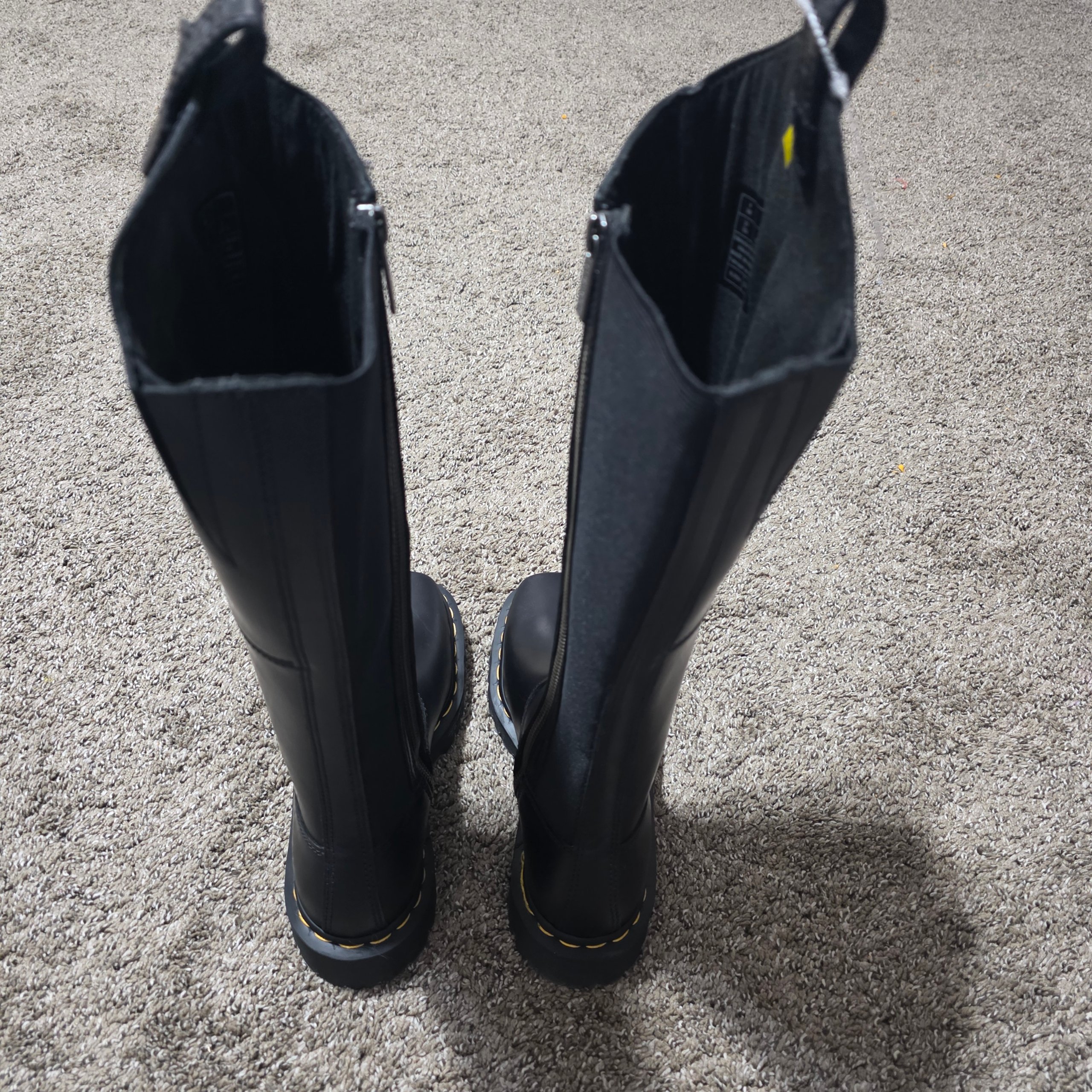 Dr. Martens Amaayah Hi Women's Size 6 Black 31947001 Leather Knee High Boots image 6