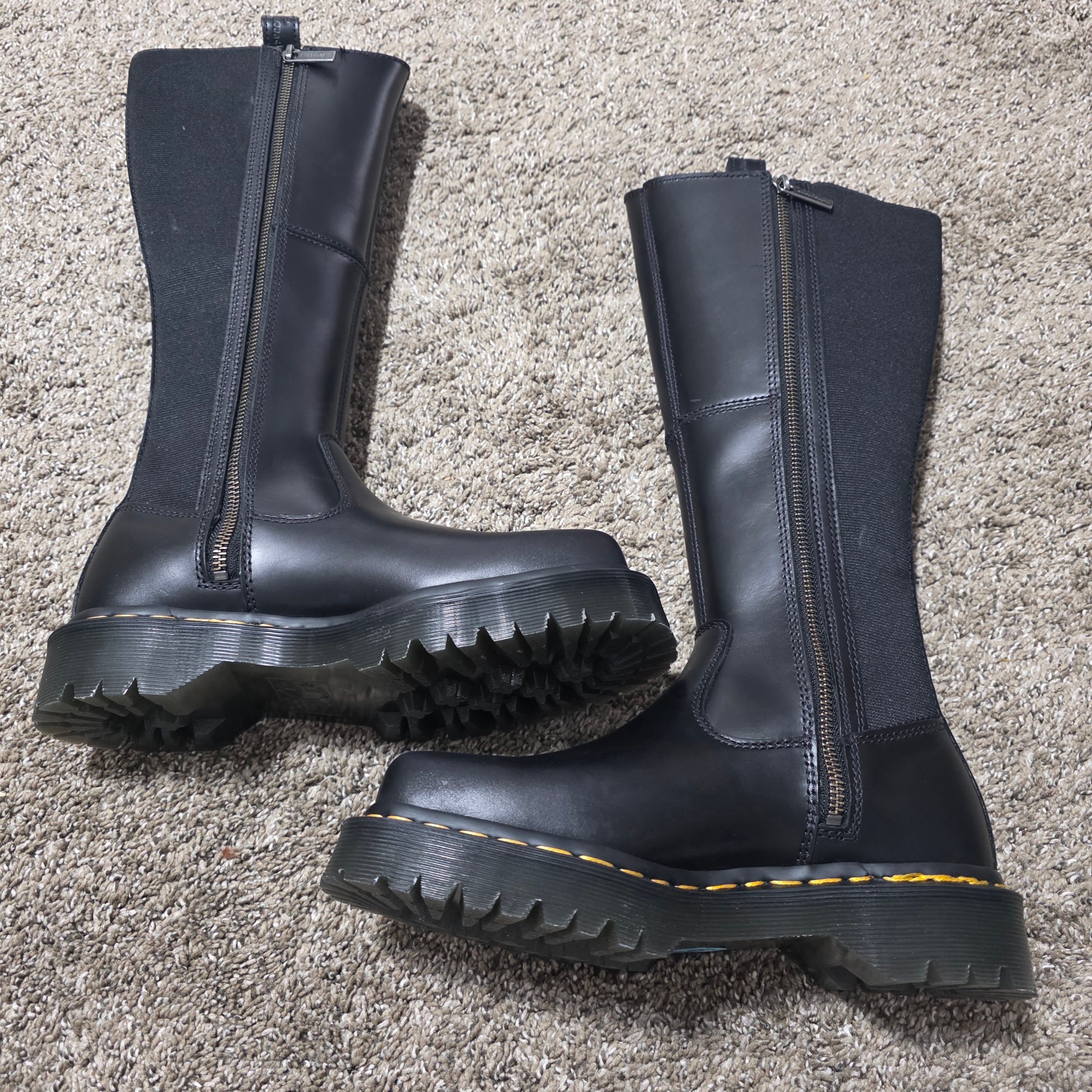 Dr. Martens Amaayah Hi Women's Size 6 Black 31947001 Leather Knee High Boots image 7