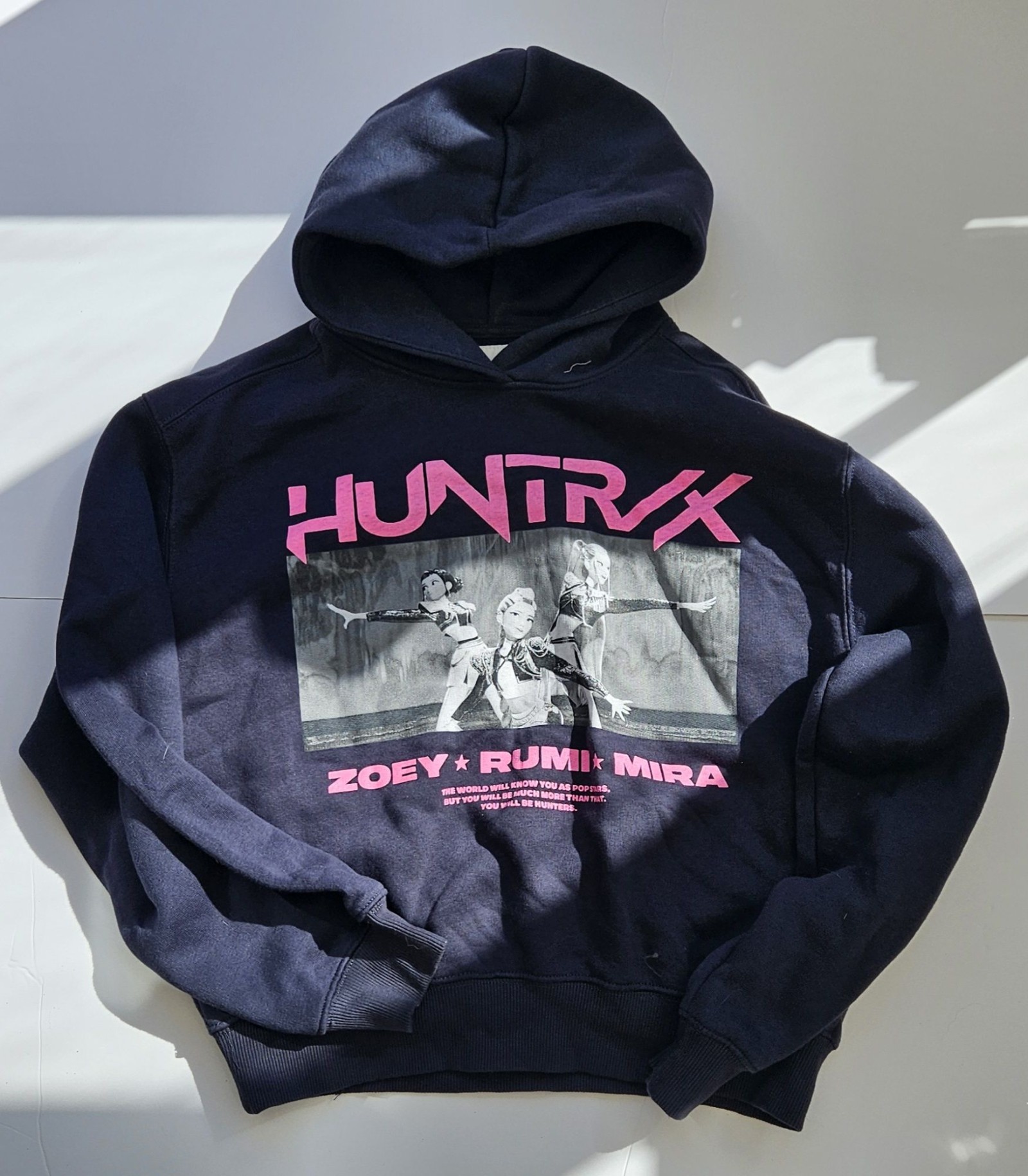 Zara Kids Navy Kpop Demon Hunters Hoodie 13-14 Years