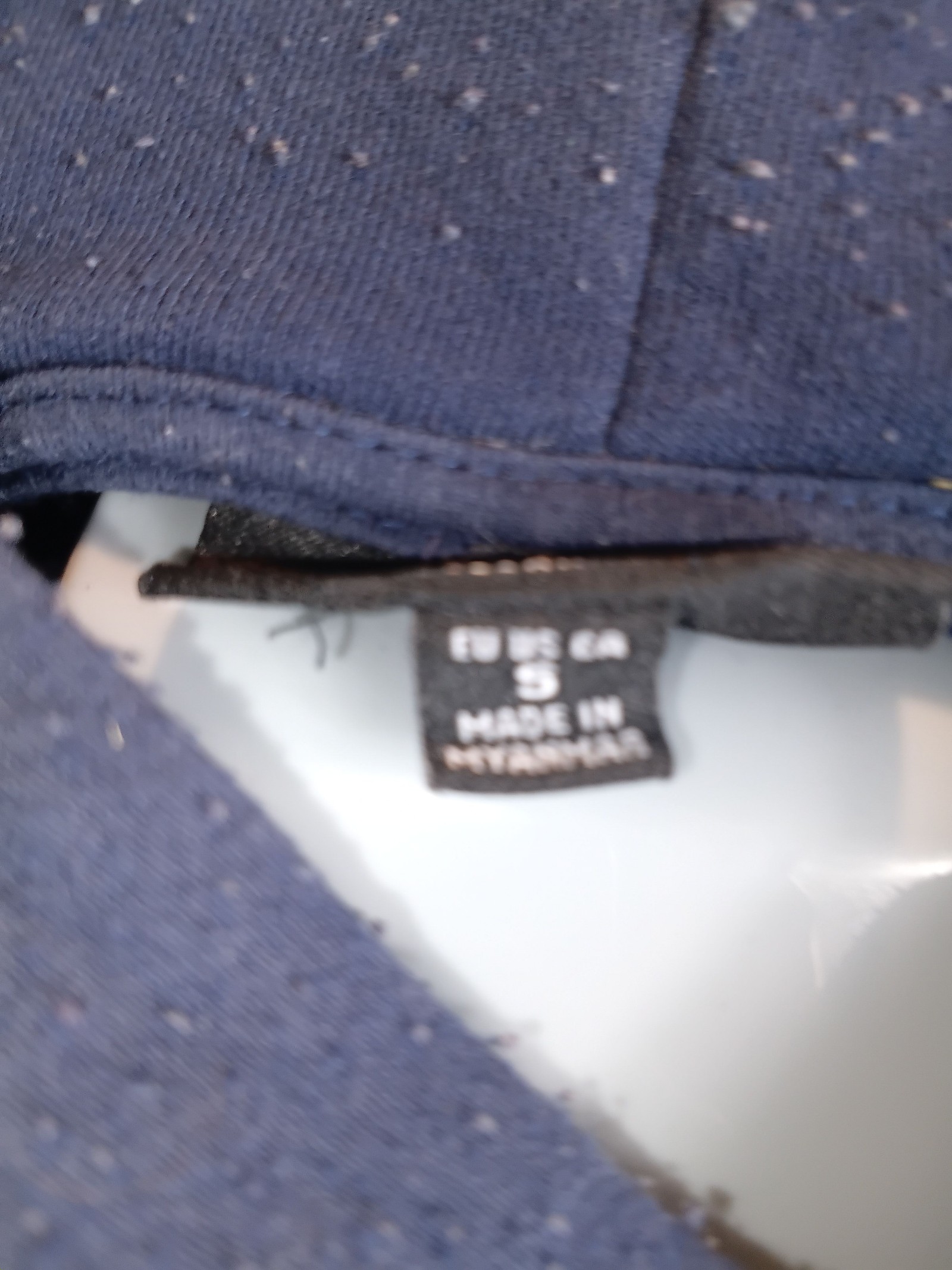 Icona Navy Men’s Hoodie Size S Front & Back Print image 4