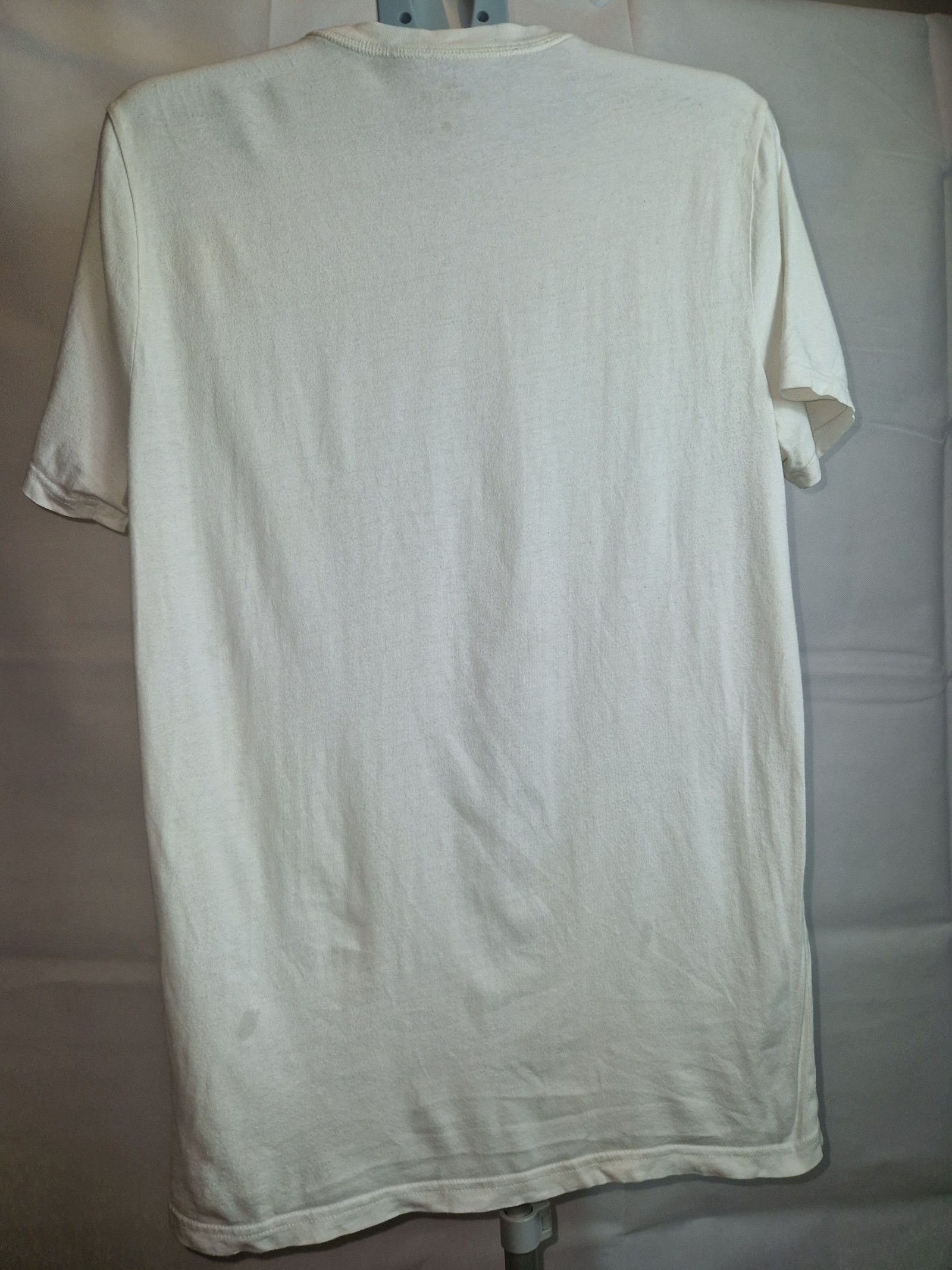 Hollister White Cotton Henley T-Shirt Small with Button Placket image 5