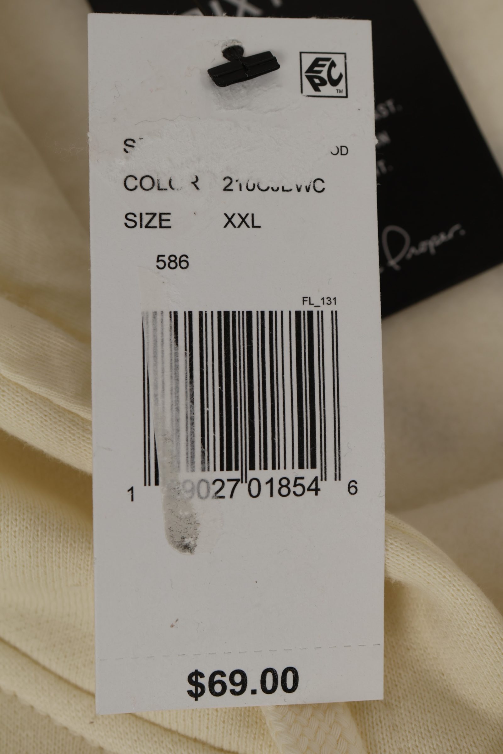 Brixton Cream Hoodie XXL Soft Cotton Blend image 5